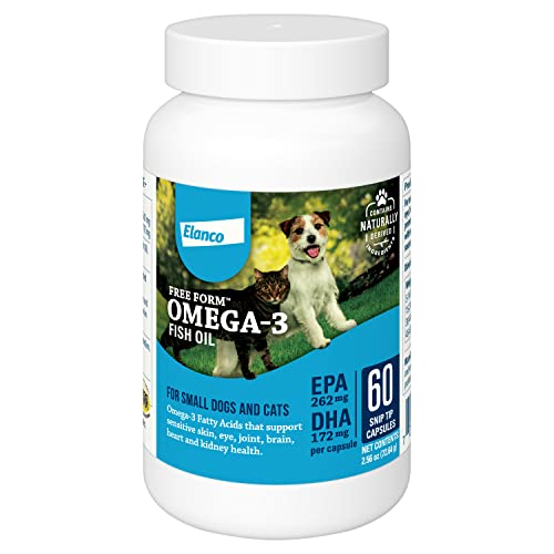 Free Form Snip Tips Omega3 Fish Oil Liquid Supplement for Small Dogs