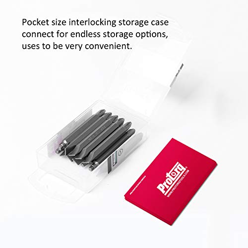 Protorq Double Ended Drive Bits, Phillips 2 and Slotted 8, Phillips 2 and Square 2, 12 pieces with Storage Case - Thumbnail 2