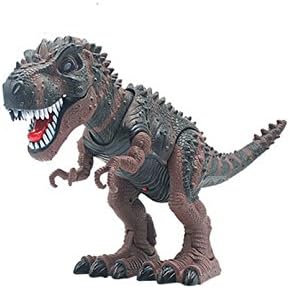 Brown Dinosaur Robot With Sound And Lights Electronic Toy Gift Toys For Children Birthday Gifts Christmas