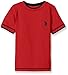 U.S. Polo Assn. Little Boys' Double Crew Look T-shirt, Red/Black, 5/6