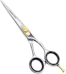 Professional Barber/Salon Razor Edge Hair Cutting Scissors / Shears (5.5 Inch) with Fine Adjustable Tension Screw - Detachable Finger Rest - Japanese Stainless Steel - by Utopia Care