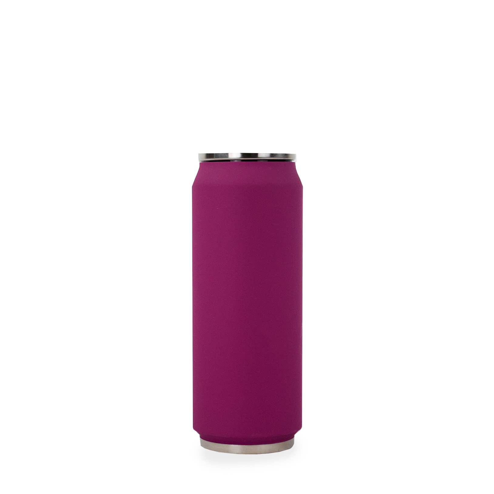 Yoko Design 1304 Insulated Can Double Wall Stainless Steel 7 cm 500 ml, stainless steel, violet, 19 x 7 x 7 cm