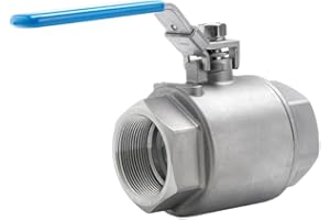 Stainless Steel 316 Full Port Ball Valves 1" 2 Piece Body NPT Thread 1000# Female to Female