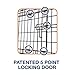 Precision Pet Products Two Door Great Crate Wire Dog Crate, 48 Inch, For Pets 90-125 lbs, With 5-Point Locking System