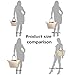 BEKILOLE Women's Stylish Waterproof Tote Bag Nylon Travel Shoulder Beach Bags-Blue Color - Medium Size