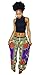 Oops Style Womens Dashiki Boho Casual Loose Drawstring Waist Trousers Wide Leg Lounge Pants