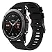 OenFoto Band Compatible Fenix 5 22mm, Soft Silicone Replacement Wristband for Garmin Fenix 5/Fenix 5 Plus/Forerunner 935/Approach S60/Quatix 5, Black