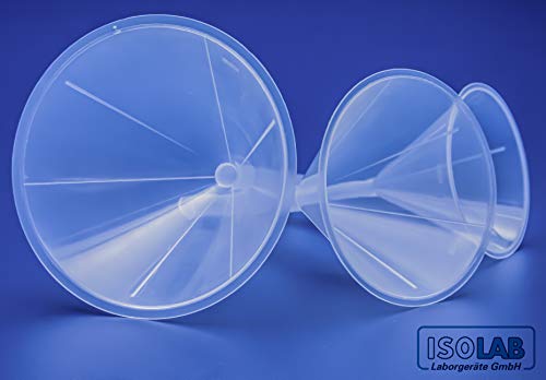 image for ISOLAB USA - Multipurpose Plastic Lab Funnels Laboratory Clear White P