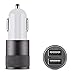 iCASEIT Car Charger 4.8A 24W USB 2 Port Quick Charge for iPhone 7 7s Plus 6 6s Plus 5s iPad Pro Mini Galaxy S7 S6 Edge S5 S4 Huawei HTC & more with 5V input - GRAY