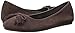 crocs Women's Lina Embellished Suede Ballet Flat, Espresso, 7 M US
