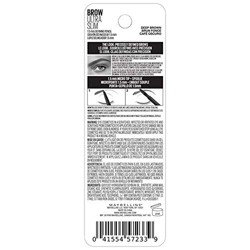 Maybelline Brow Ultra Slim Pencil, Deep Brown - Image 11
