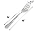 Cornucopia Brands Serving Fork (2 Pack) Set of Two (2)- Elegant Top of the Line Serving Forks, Buffet & Banquet Style Serving Forks, 9