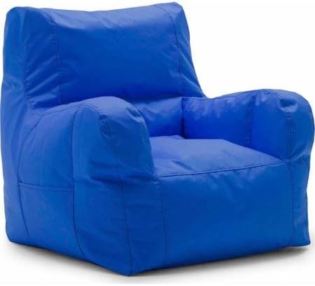 Big Joe ( Sapphire ) SmartMax Duo Bean Bag Chair With 2 Side Pockets For Storage