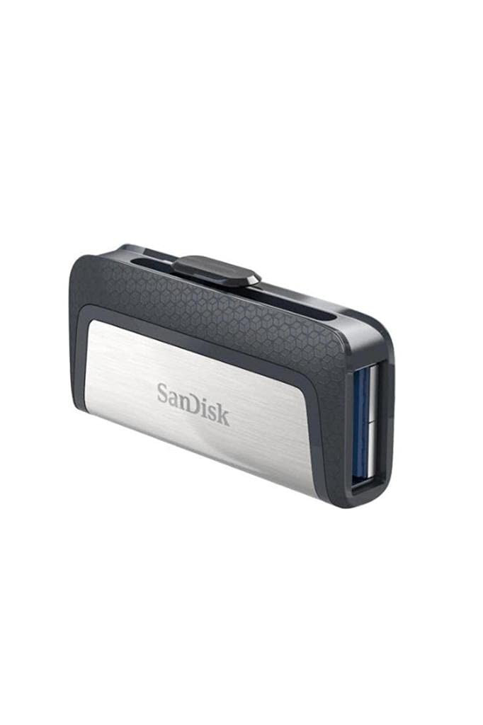 SanDisk 64GB Ultra Dual Drive USB Type-C - USB-C, USB 3.1 - SDDDC2-064G-G46, Grey/Silver