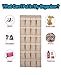 Over the Door Shoe Organizer - 24 Pockets Hanging Shoe Storage with 3 Customized Strong Metal Hooks for Closet Pantry Kitchen Accessory - Space Saving Solution（64'' x 19''）