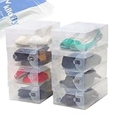 kilofly 15 Smart Storage Containers Foldable Clear Shoe Box Set