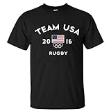 Vanguard Art Men's Team USA 2016 Olympics Rugby Black T shirt