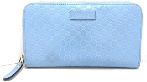 Amazon Co Jp グッチ Gucci 長財布 マイクロggシマ ライトブルー 中古 シューズ バッグ