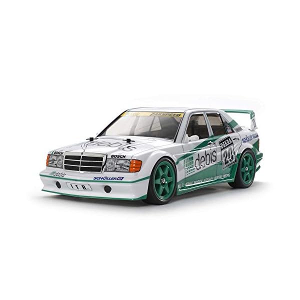 TAMIYA 58656 - 1:10 RC MB 190E debis Zakspeed TT-01E, ferngesteuertes Auto/ Fahrzeug, Modellbau, Bausatz, Hobby, Basteln…