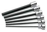SK Hand Tools 19726 6-Piece 3/8-Inch Drive Metric Long Hex Bit Socket Set