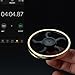 Mothca Fidget Hand Spinner Toy Circular Stress Reducer Gold Metal Brass Finger Toy Mute Balance Spin 3-5 Minutes Gadget Perfect Size for Kids Ladies ADHD Anxiety Autism Adult Gift (Round)