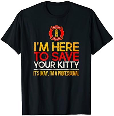"Save Your Kitty" Graduation Rescue Firefighter T-shirt