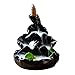 Pixnor Ceramic Glaze Incense Smoke Cone Burner Backflow Censer Tower Holder