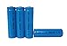 ON THE WAY®4Pcs 14500 2000mAh 3.7V Li-ion Lithium Rechargeable Battery AA Batteries For Led Flashlight Torch(Blue)