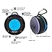 ASIYUN Shower Speaker, IPX7 Waterproof Bluetooth Speaker, Loud HD Sound, Portable Wireless Speaker with Suction Cup & Sturdy Hook, Built-in Mic, for Shower, Pool, Beach, Outdoor(Blue)