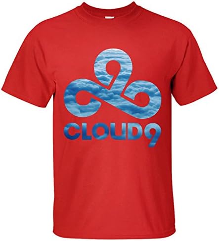 XIXU Lol Cloud 9 Team Men Custom T Shirt red XXL