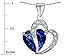 Star K Sterling Silver 12mm Large Double Heart Pendant