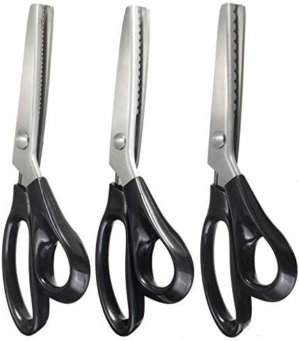 Terrarum 3Mm 5Mm 7Mm Pinking Shears Arc-Gear Scissors Sewing Craft Upholstery Tailor Zig Zag Tool - 5Mm,3mm