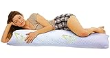 Body Pillow, Memory Foam Cool Comfort, Bamboo Aloe Vera Cover, Pressure Relieving, Hypoallergenic - Le Benton