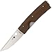 Spyderco Nilakka G-10 Plain Edge Knife, Brown