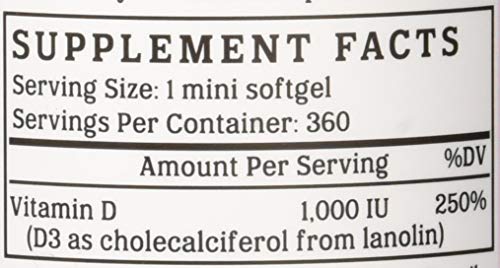 NutriGold Vitamin D3 1000 IU, 120 Vegan Capsules (Vegan D3 from Lichen, GMO-Free, Preservative-Free)