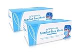 DraMedic 100 Masks in 2 Boxes DraMedic Disposable Earloop Face Mask-Dental, Surgical, Medical, Allergy, Pollen, Antiviral, Flu, Cleaning, Painting, Mouth, Cover, Travel, Dust, Germ, Cough, Doctor
