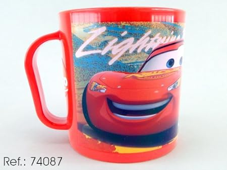 Asekible - Taza mug plastico para microondas cars: Amazon.es ...