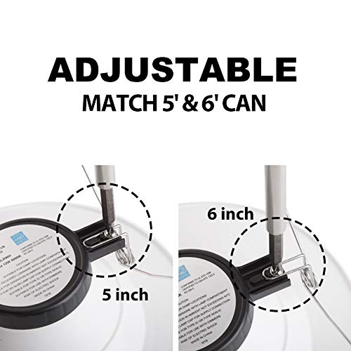 Bbounder (12 Pack) 5/6 inch LED Dimmable Recessed Lighting, Retrofit Downlight with Smooth Trim, 5000K Daylight, 12W=100W, 1000LM, Simple Retrofit Installation, IC Rated No Flicker, Energy Star & ETL