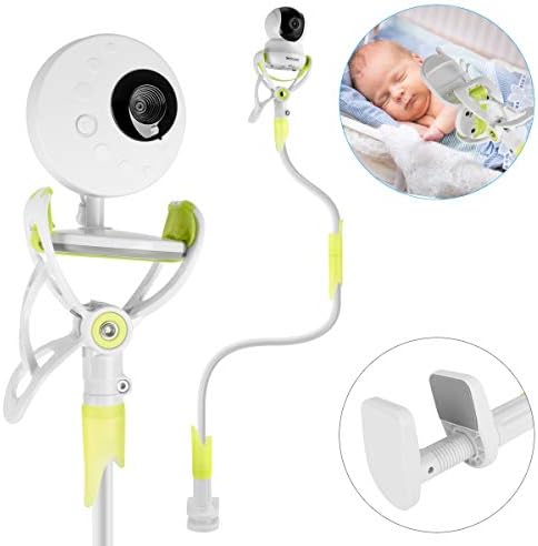 ElevenII Baby Monitor Holder, Aluminum Alloy Flexible Camera Stand for Nursery Universal Holder Compatible with Phone & Most Baby Monitors, No Drilling, More Safe