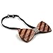 WRISTCHIE Men's Fashion Original Wood Color Pre Tie Wooden Bowtie Creative Present Tuxedo Necktie (Style1)