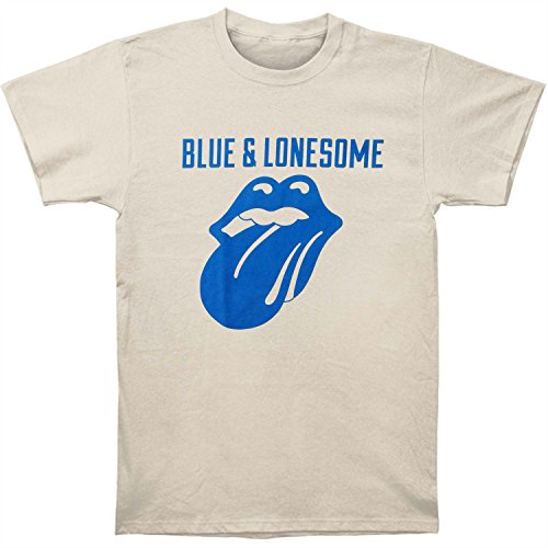 Rolling Stones Men's Blue And Lonesome Licks T-shirt Small Natural