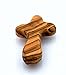 Small Olive Wood Comfort Cross Fits in the Palm of Your Hand Perfectly