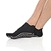 Great Soles Pilates Socks Men, Yoga Tabbed Grip Sock (Black, M/L)