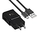 Adaptive Fast Charger Kit Compatible Samsung Galaxy S6/ S7/ Edge/Plus / Active/Note 5 / Note 4, FetchPower USB 2.0 Fast Wall Charger Adapter and Micro USB Cable
