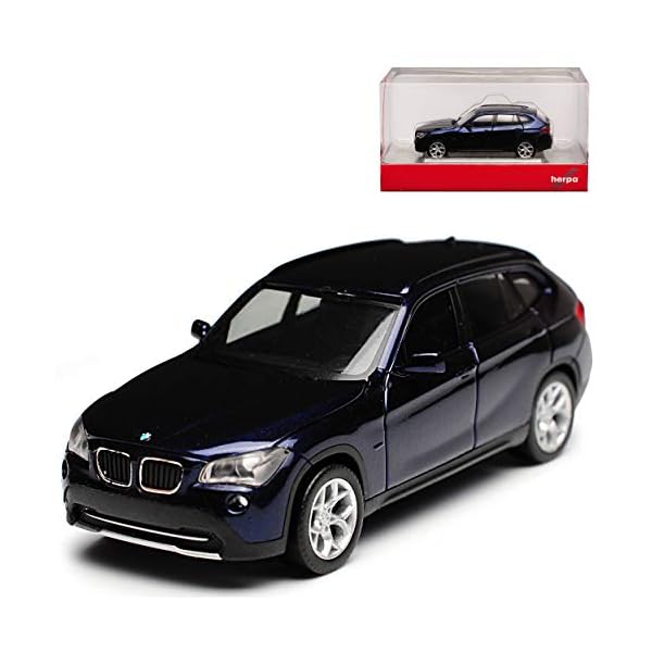 B-M-W X1 E84 SUV Dunkel Blau Fast Schwarz 1. Generation 2009-2015 H0 1/87 Herpa Modell Auto mit individiuellem…