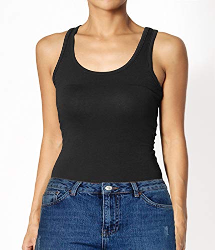 Women Bodysuit One Piece Jumpsuit Romper Body Suit Bodycon Yoga Sexy Tank Top Shorts Pants Catsuit Sport Workout Black (Black, XL)