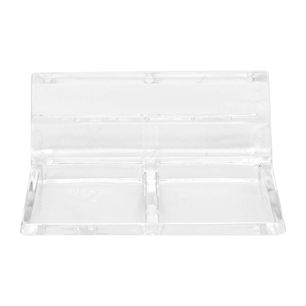 20Pcs Glass Cover Acrylic Clip Holder Support Clamp Accessory for Aquarium Fish Tank 20Pcs Glass Cover (12mm)