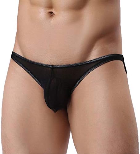 XiangxiKJ Men Sexy Briefs Mesh Translucent Underpants See-Through Seductive Shorts Panties Lingerie