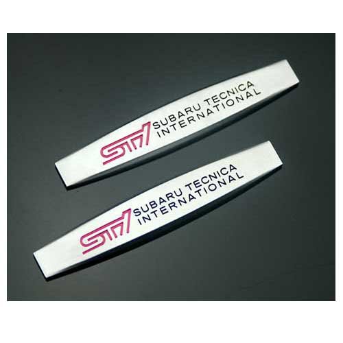 2pcs B312 Car Styling Accessories Chromed Emblem Badge Decal Fender Side Sticker Metal STI SUBARU LEGACY OUTBACK FORESTER Impreza WRX BRZ