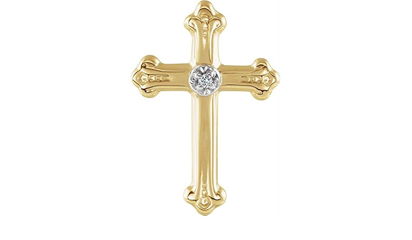 Amazon.com: 14K Yellow Gold/White 15x10 
